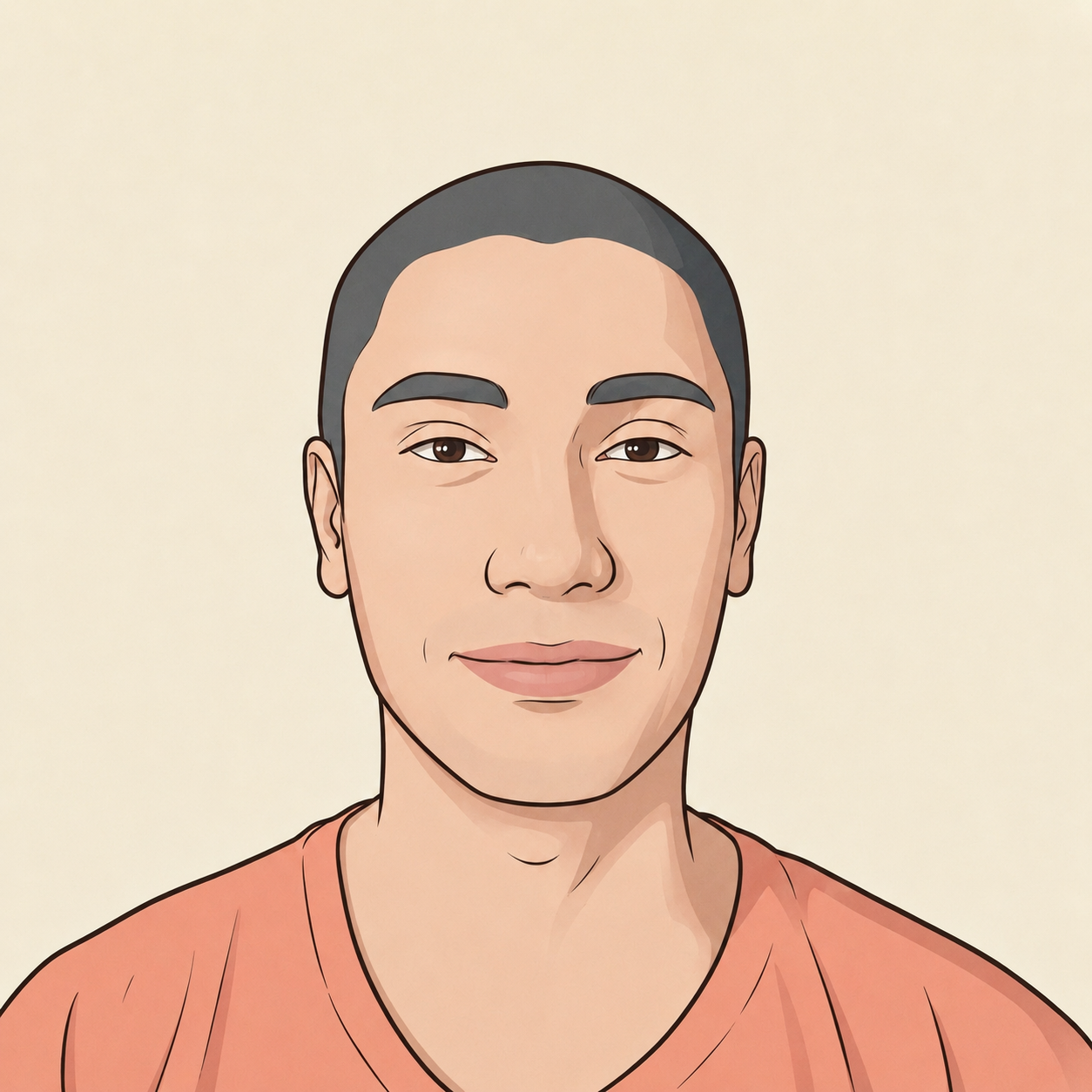 Retrato ilustrado de Mauricio