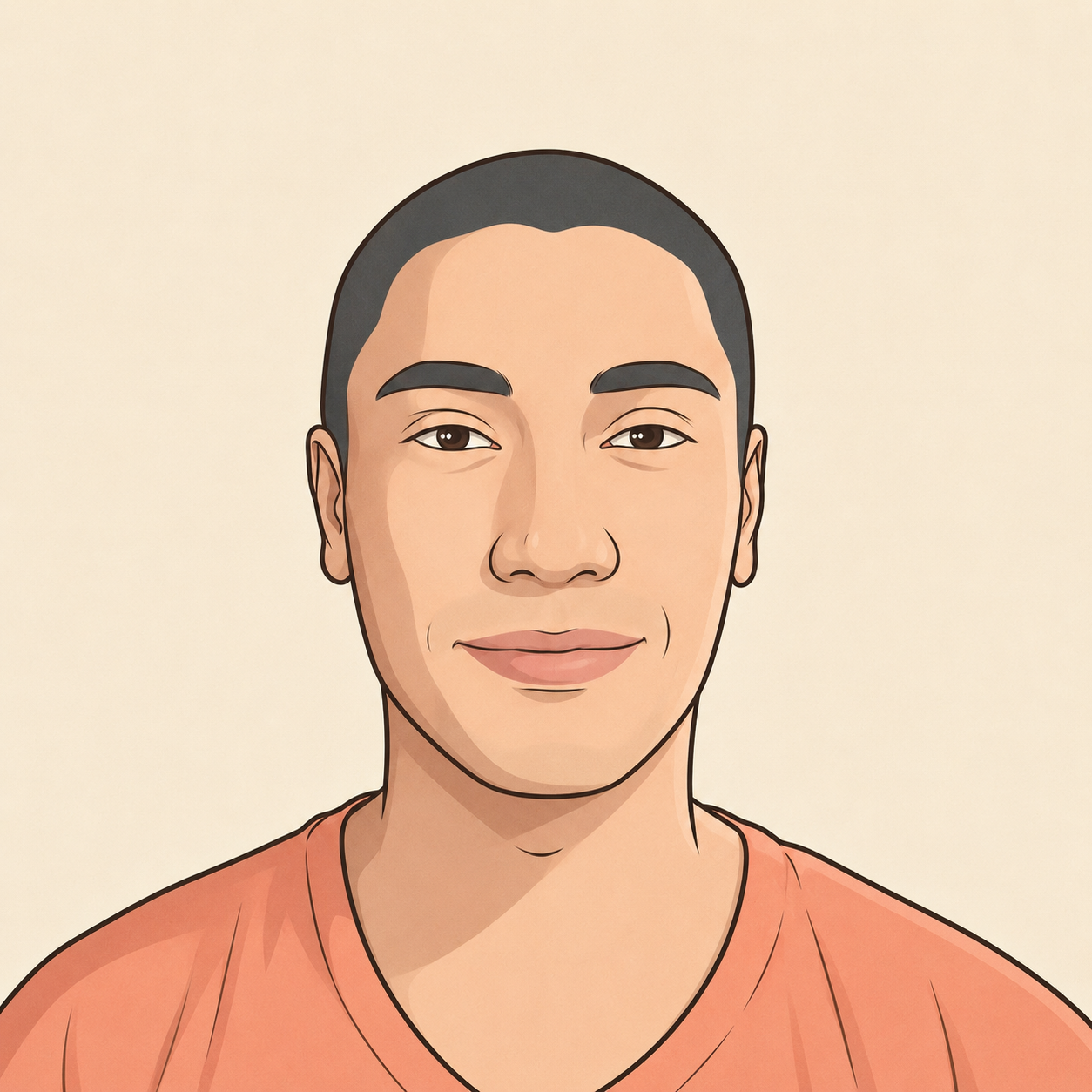 Retrato ilustrado de Mauricio