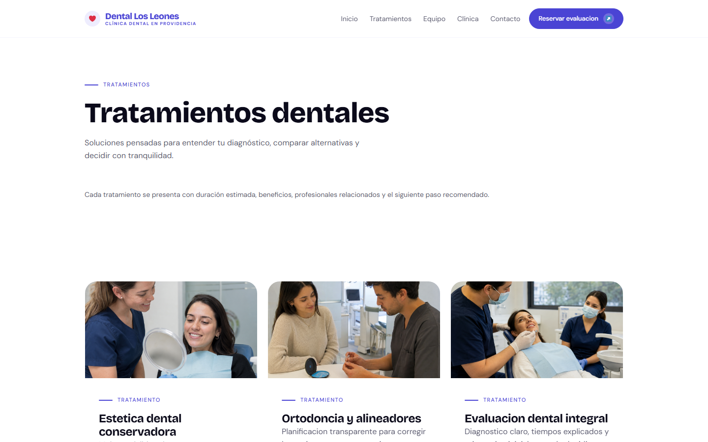 Confianza Dental — Archivo de tratamientos con fichas estructuradas.