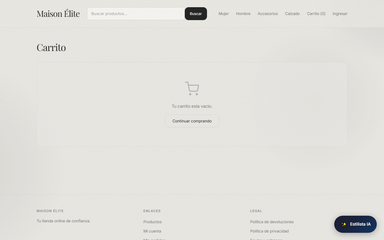 Ecommerce MVP — Checkout — flujo de compra.