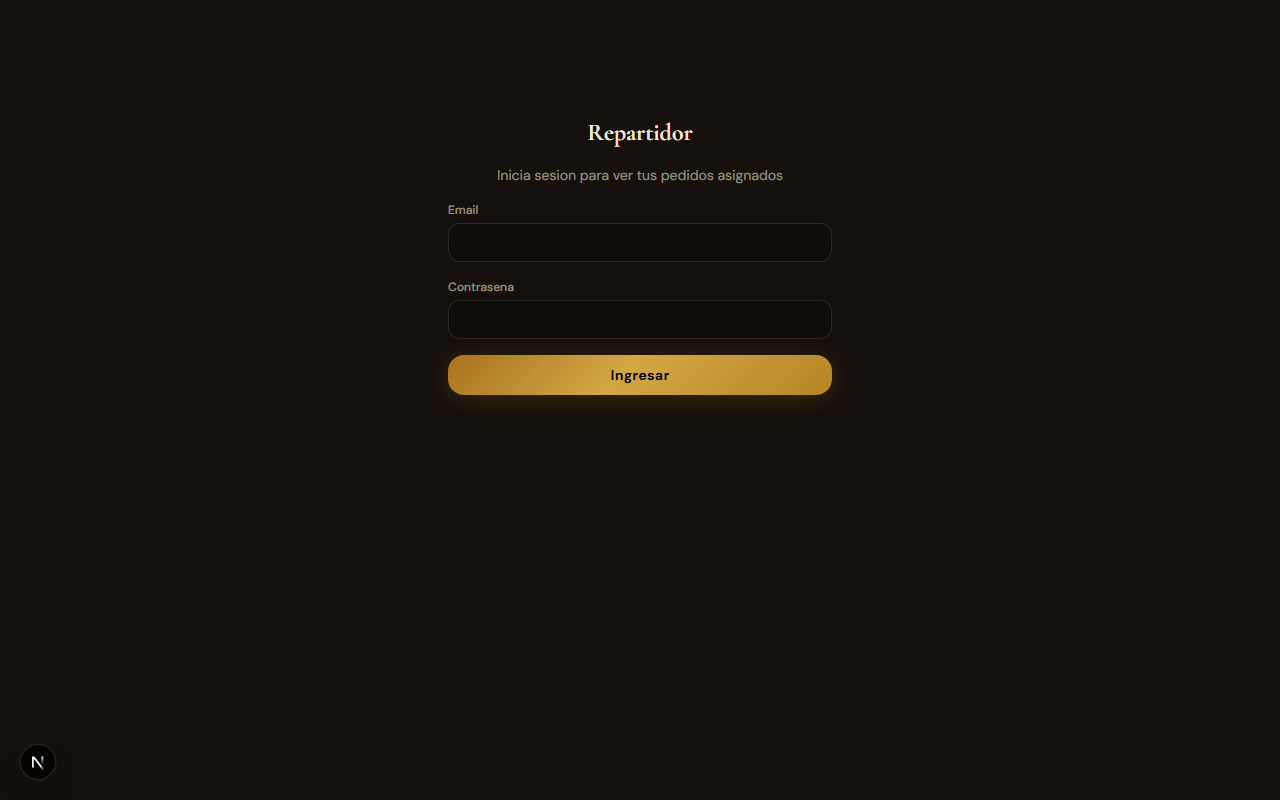 Sabor Urbano — Driver login — acceso de repartidor.